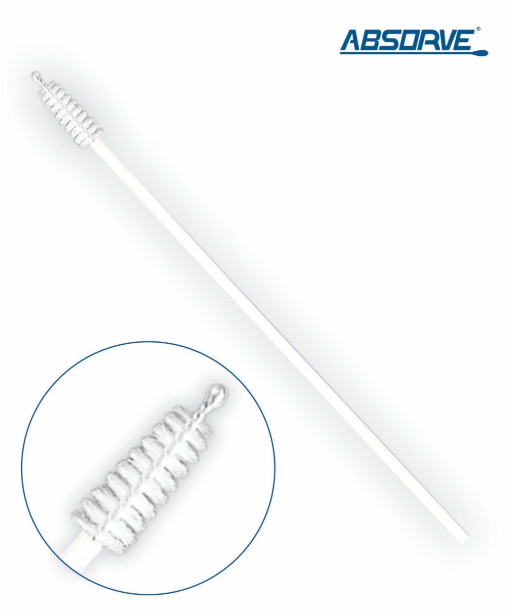 Escova cervical tradicional com ponta de silicone estéril individual