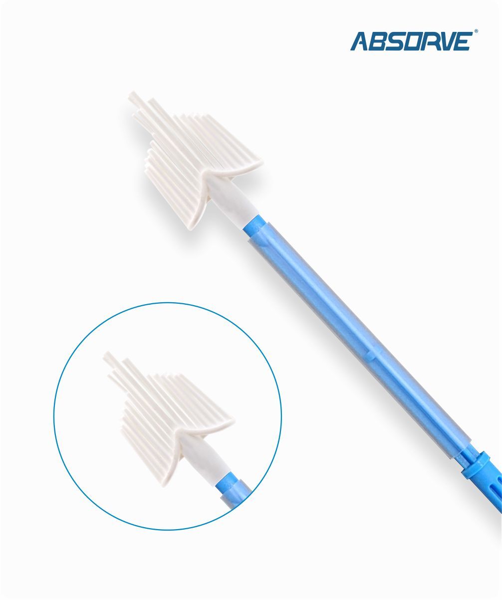 Escova cervical modelo pincel estéril individual