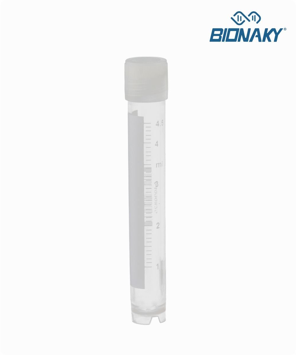 Tubo criogênico 4,5mL com tampa rosca externa estéril