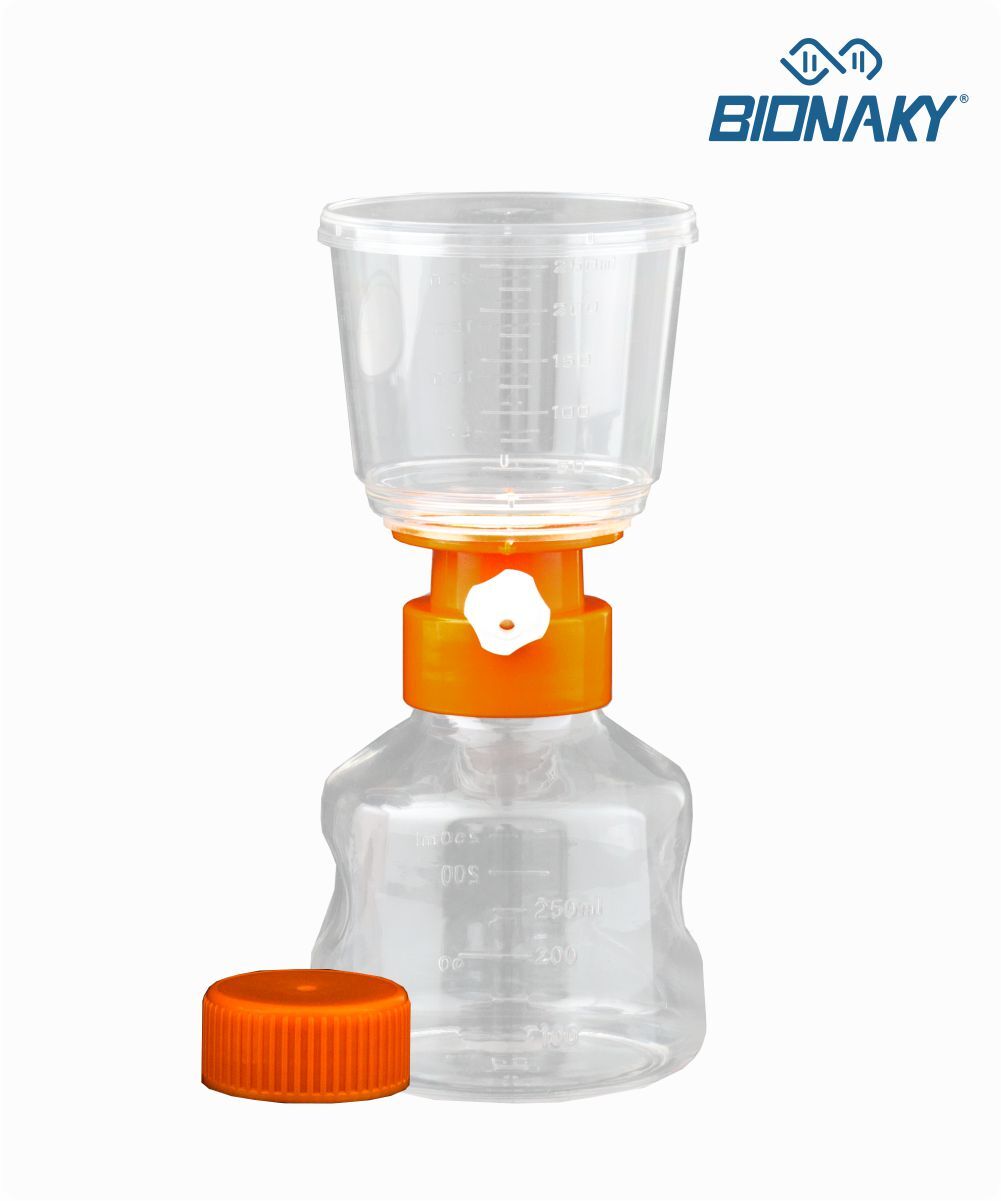 Frasco completo para filtragem  vácuo 250mL