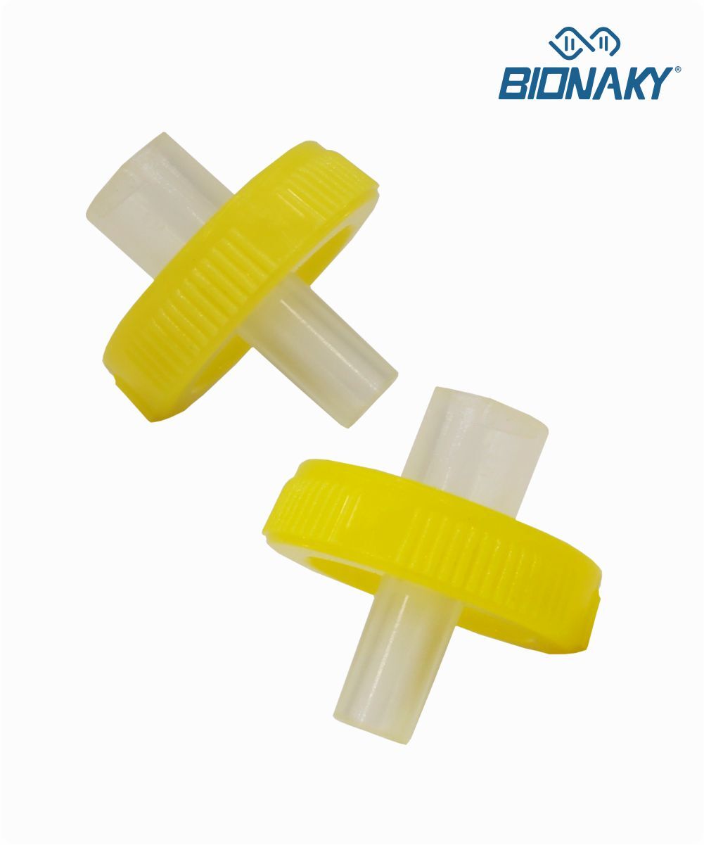 Filtro para seringa com membrana em PVDF 13 mm - 0,45 micra