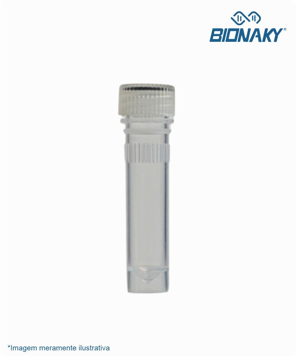 Tubo criogênico 12mmx48mm rosca externa 2mL