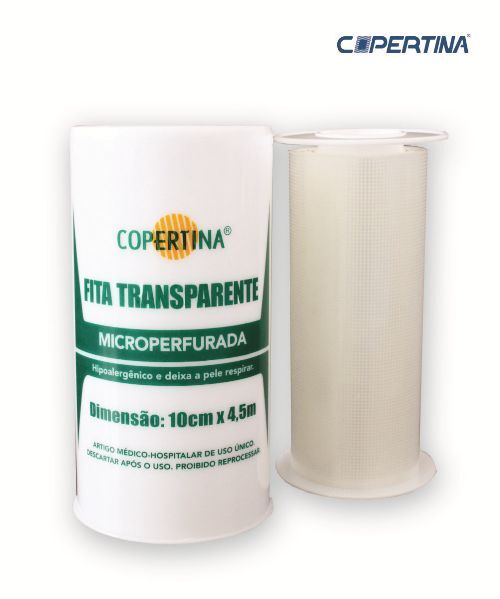 Fita transparente microperfurada 10cm x 4,5m
