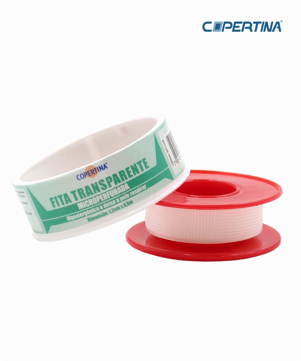 Fita transparente microperfurada 1,2cm x 4,5m