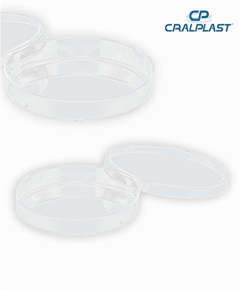 Placa de petri PS para automação estéril 90mmx15mm lisa