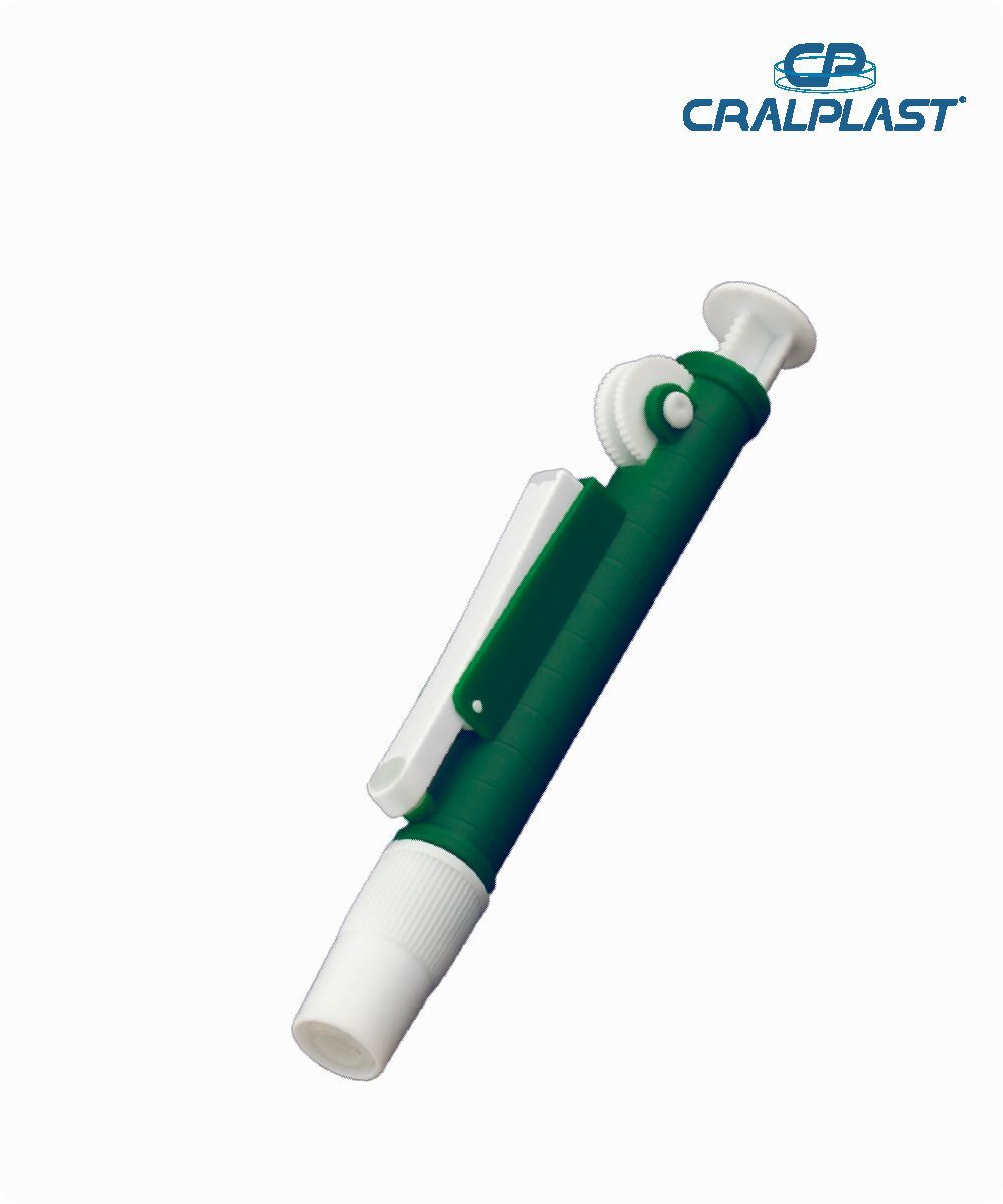 Aspirador para pipetas de 5mL e 10mL  verde
