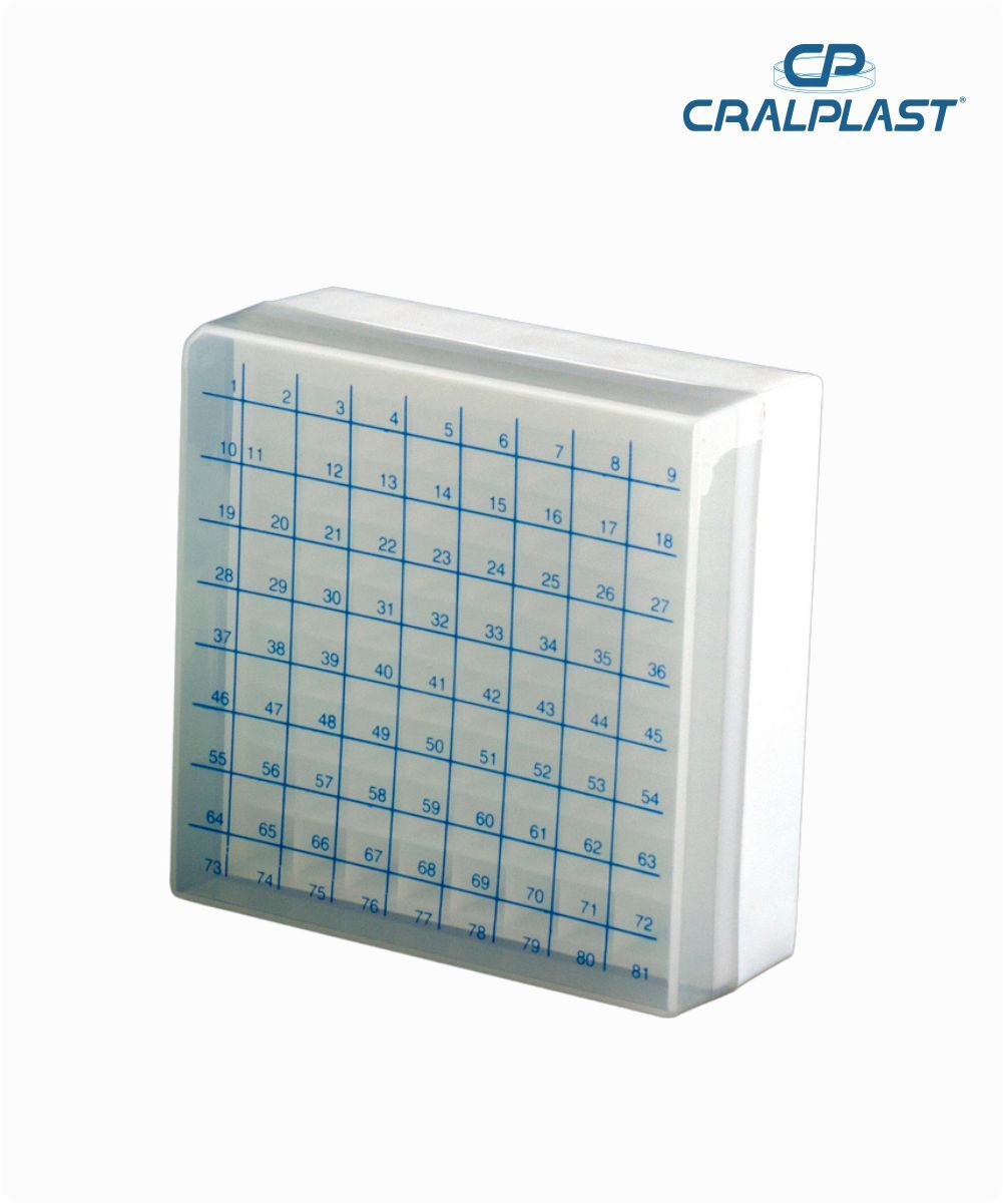 Criobox 81 tubos de 2mL tampa destacável