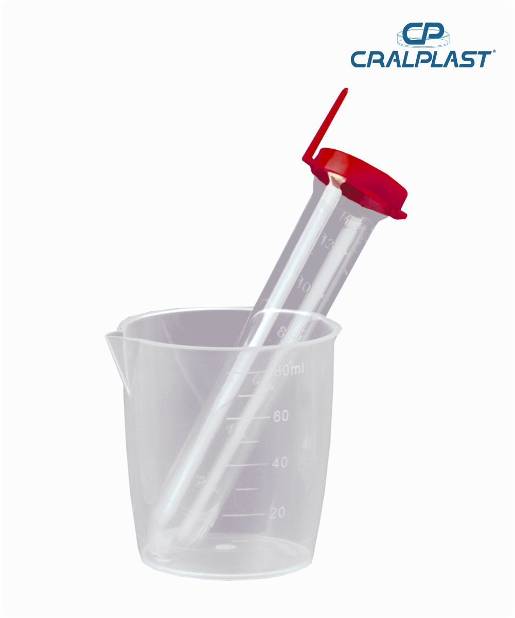 Kit para coleta de urina com tubo PS de 12mL