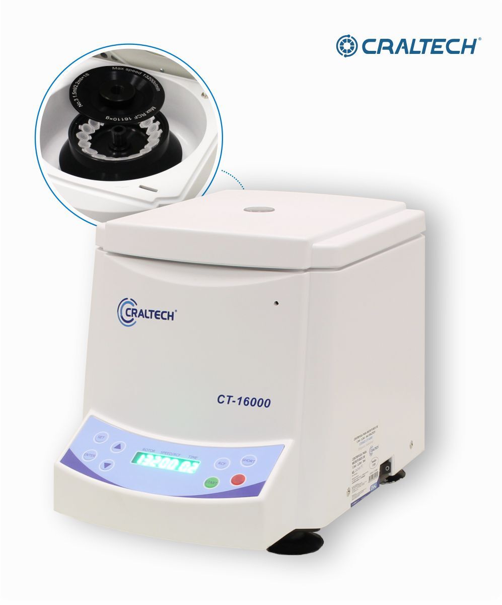 Centrífuga para microtubos de 1,5 - 2,2mL 220V com rotor de 18 tubos