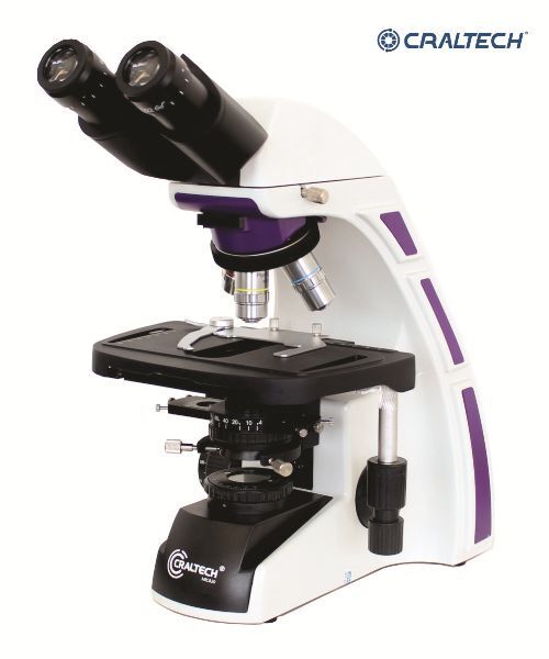 Microscópio  binocular óptica finita planacromático com contraste de fase bivolt