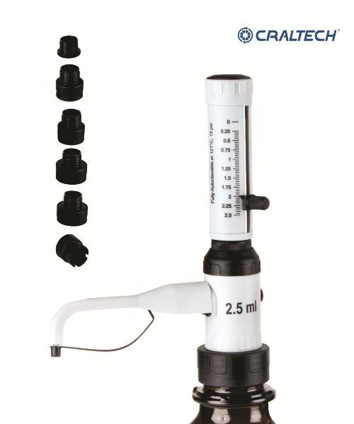 Dosador / Dispensador  0,25mL - 2,5mL sem frasco