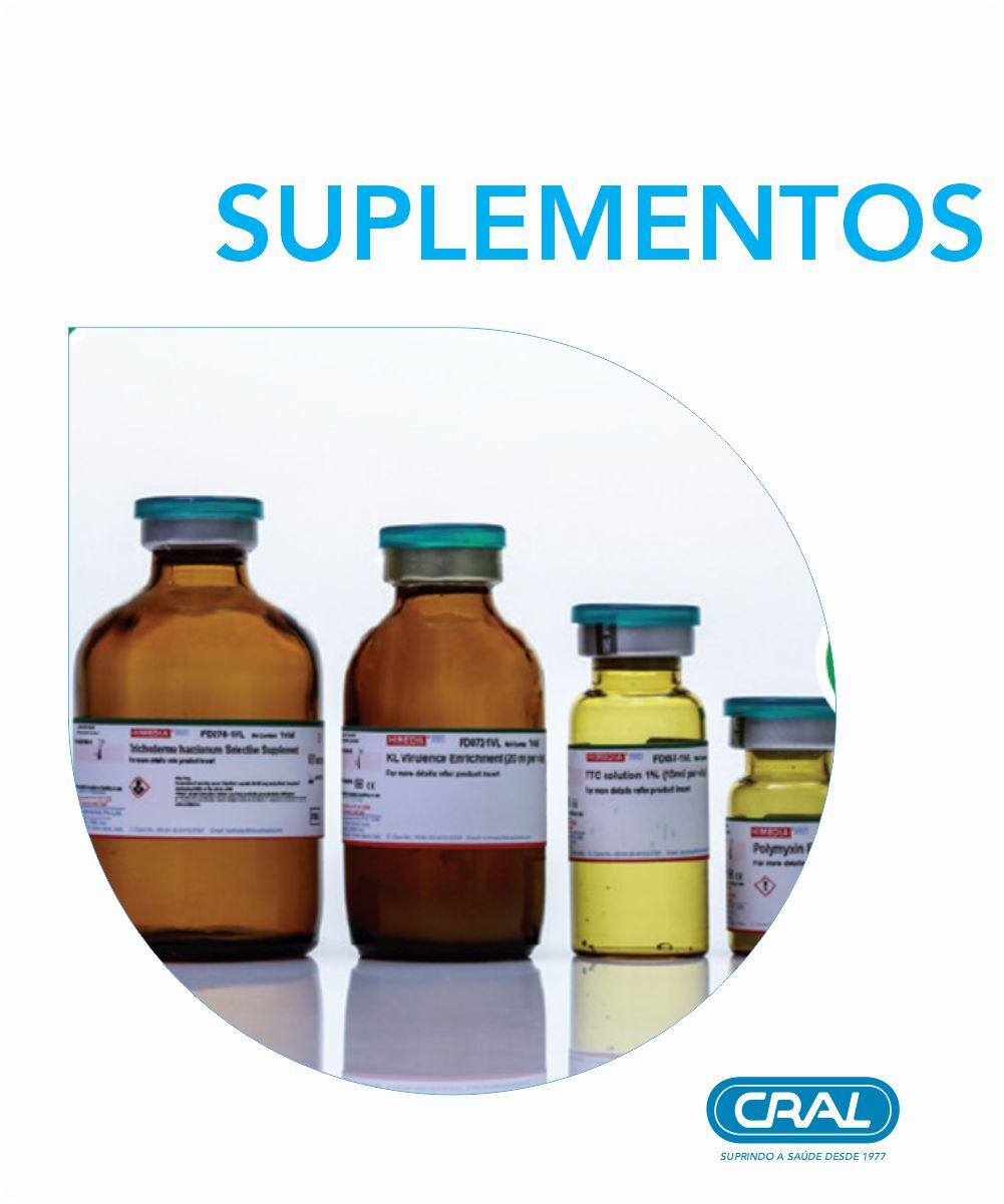 Suplemento seletivo da listeria caixa com 05 frascos