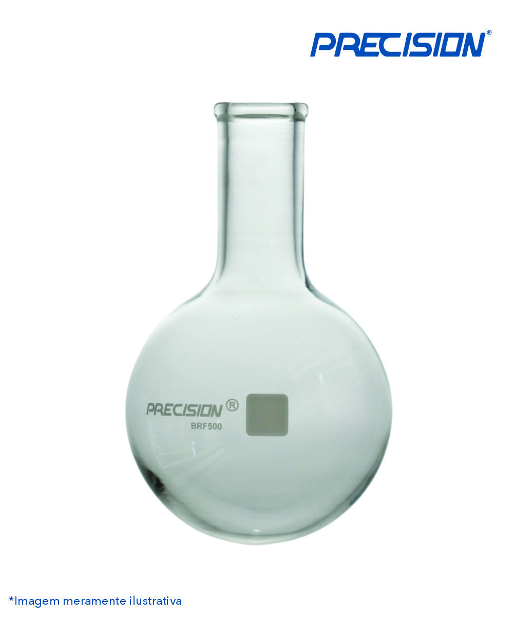 Balão fundo redondo de vidro sem junta - gargalo longo    10000mL