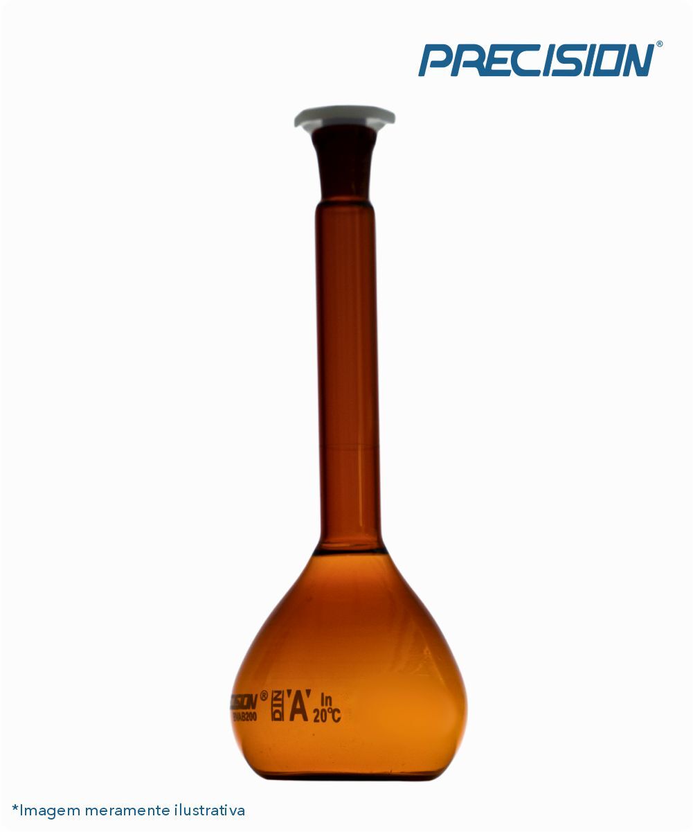 Balao volumétrico classe a - âmbar    1.000mL