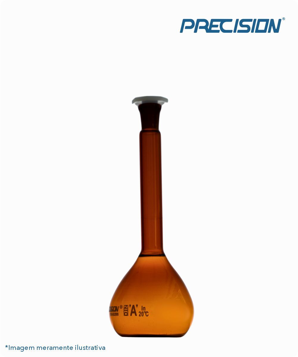 Balão volumétrico classe A - âmbar   20mL