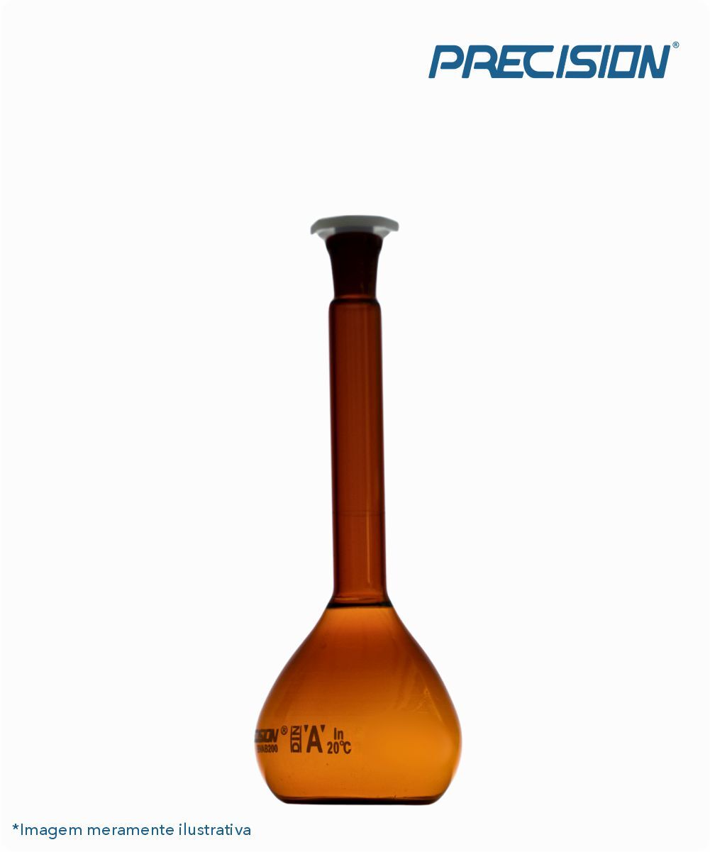 Balão volumétrico classe A - âmbar   25mL