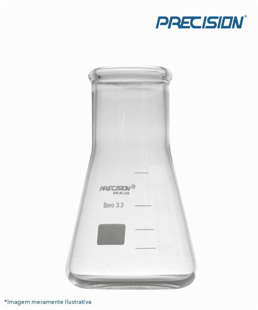 Frasco Erlenmeyer boca larga  500mL