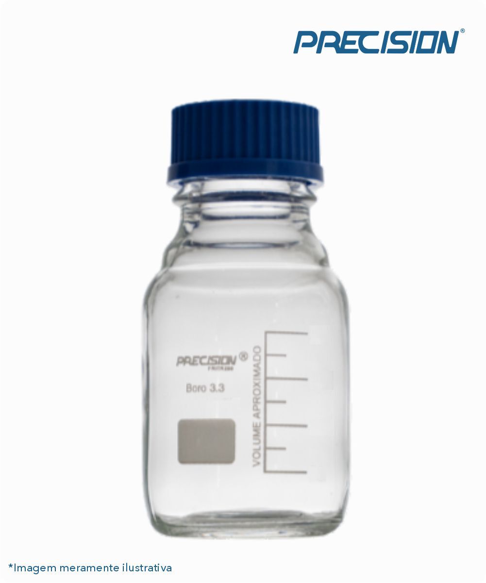 Frasco reagente  incolor com tampa azul 5000mL