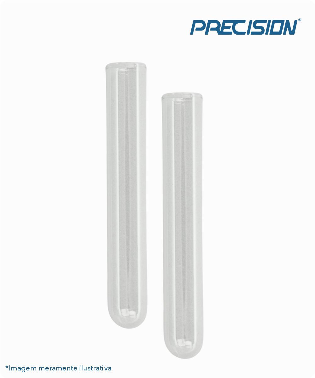 Tubo de vidro 13mmx100mm