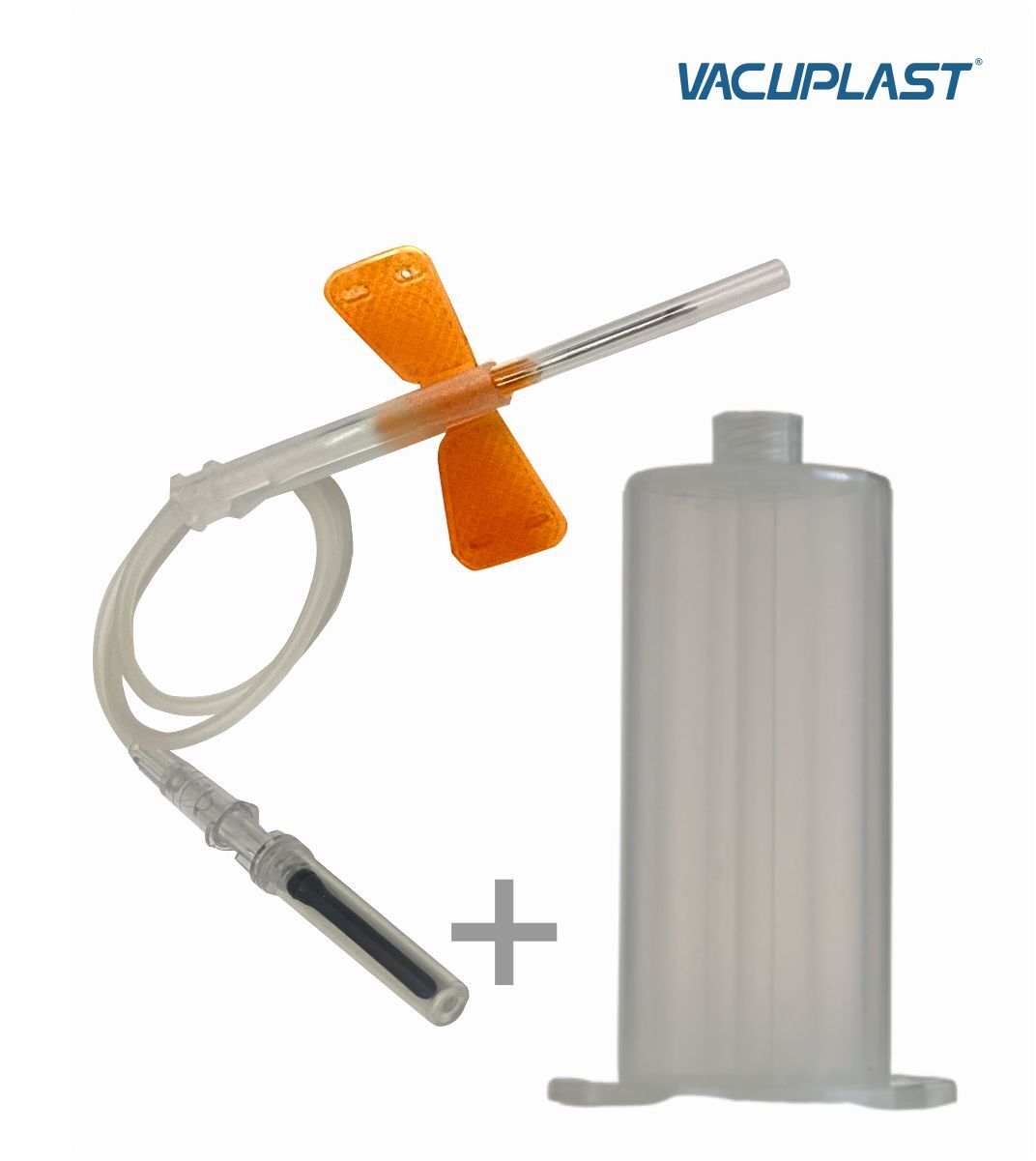 Conjunto escalpe de segurança para coleta a vácuo 25G com tubo de 7