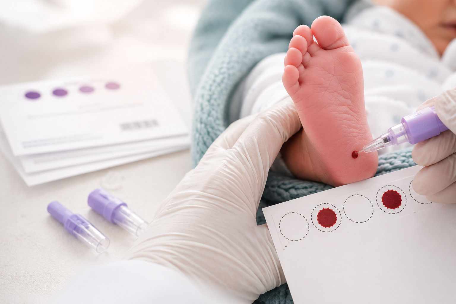 Teste do pezinho no Brasil: por que a triagem neonatal começa na integridade da amostra