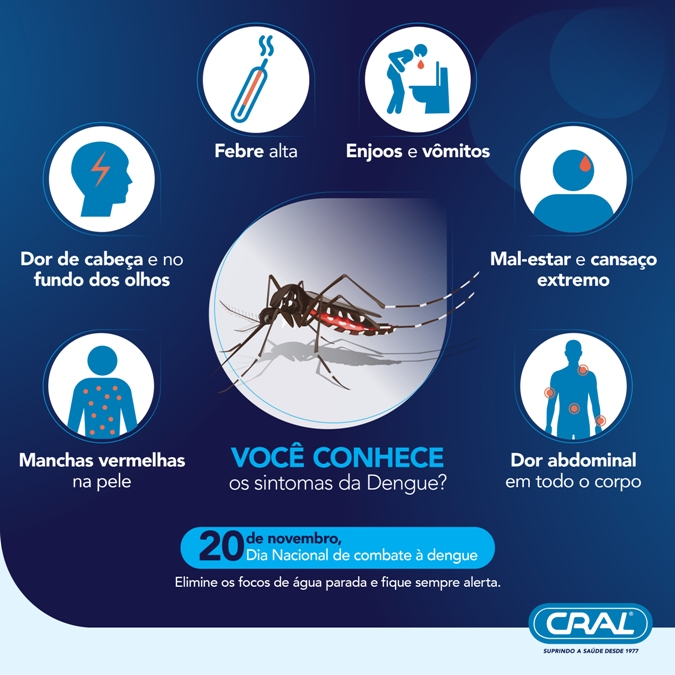 CRAL Informa | 20 de novembro, Dia Nacional de combate à dengue.